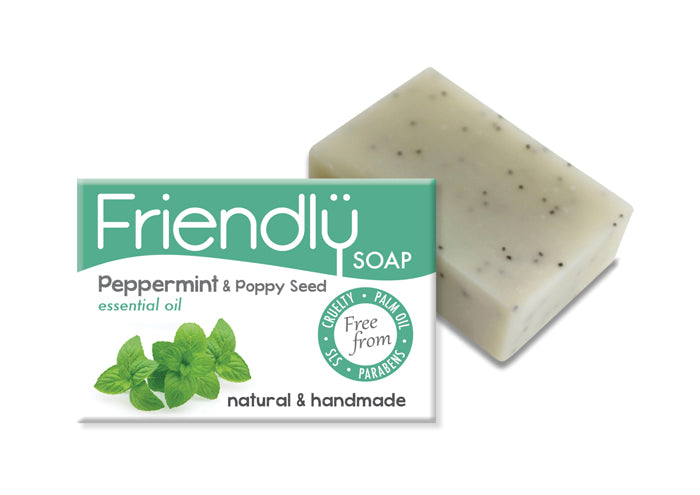 Friendly Soap Peppermint & Poppy Seeds Soap 95g