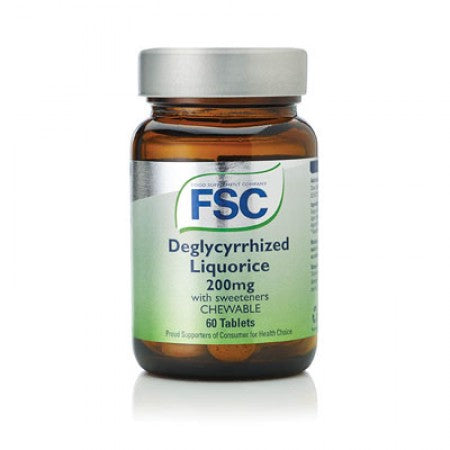 FSC Deglycyrrhised Liquorice 200mg 60 tablets Chewable