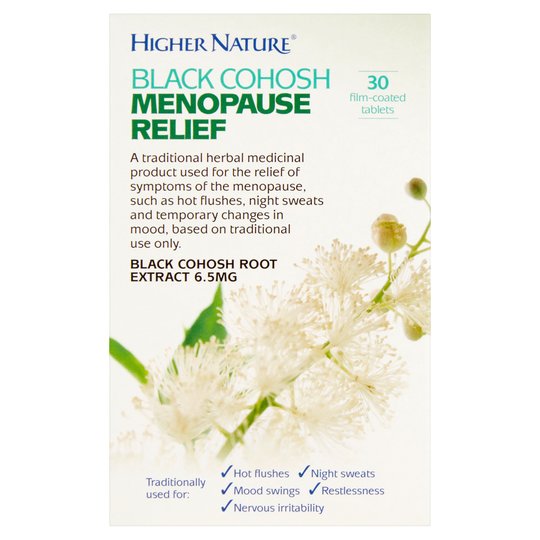 Higher Nature Black Cohosh Menopause Relief 30 tabs