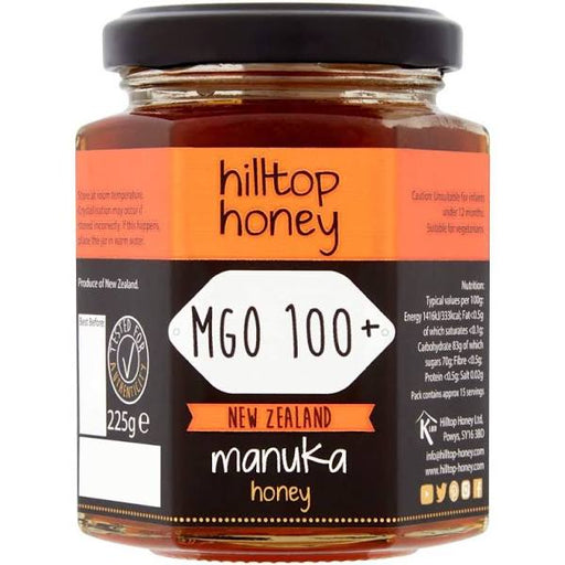 Hilltop Honey Manuka Honey 100 MGO 225g