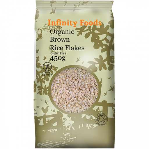 Infinity Foods Organic Brown Rice Flakes 450g