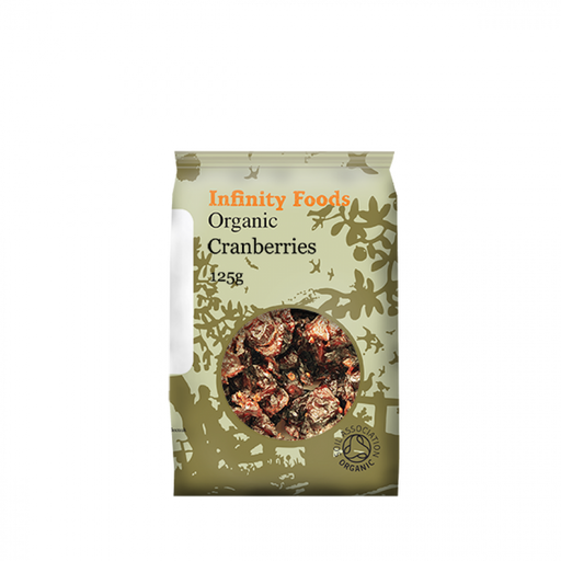 Infinity Foods Organic Cranberries with Apple Juice 125g