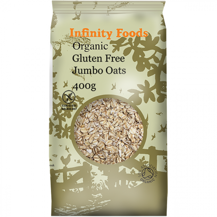 Infinity Foods Organic Gluten-free Jumbo Oatflakes 400g