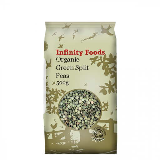 Infinity Foods Organic Green Split Peas 500g