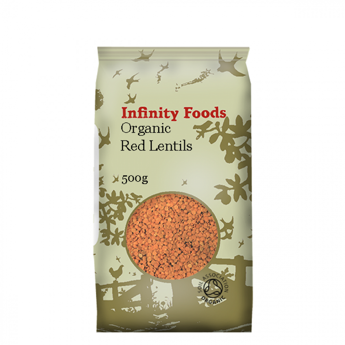 Infinity Foods Organic Red Split Lentils 500g