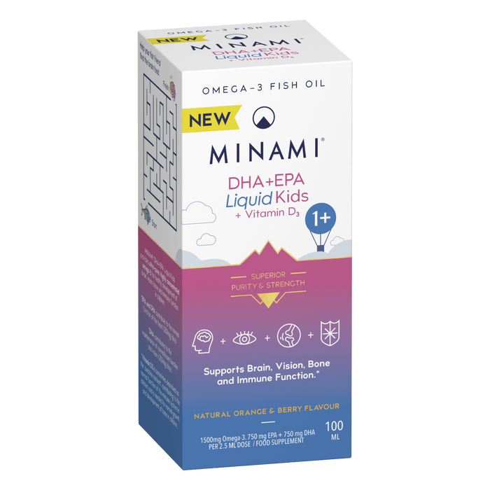 Minami DHA+EPA Liquid Kids + Vitamin D100ml