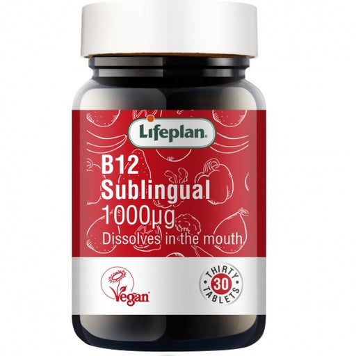 Lifeplan Vitamin B12 Sublingual 1000mg 30 tabs