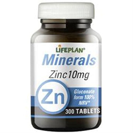 Lifeplan Zinc (Gluconate) 10mg 300 tabs