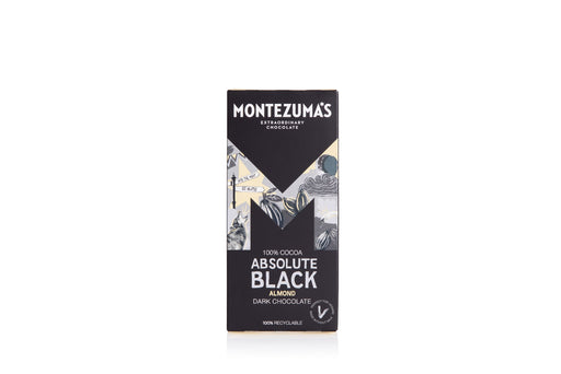 Montezuma's 100% Cocoa Bar with Almonds: Absolute Black 100g