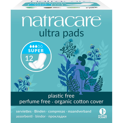 Natracare Ultra Pads Super With Wings 12