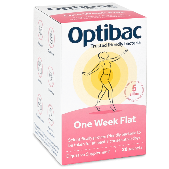 Optibac Probiotics One Week Flat (Flat Stomach) 28 sachets