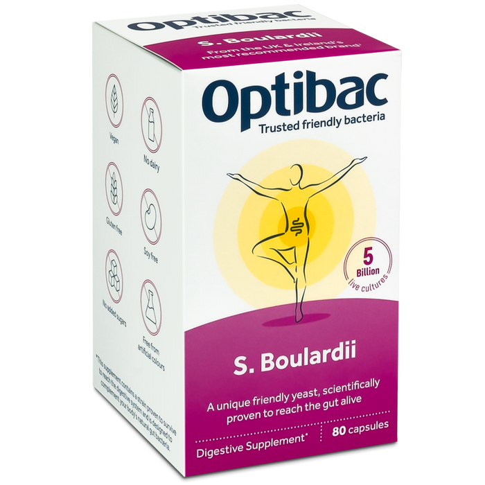 Optibac Saccharomyces Boulardii 80 Vcaps