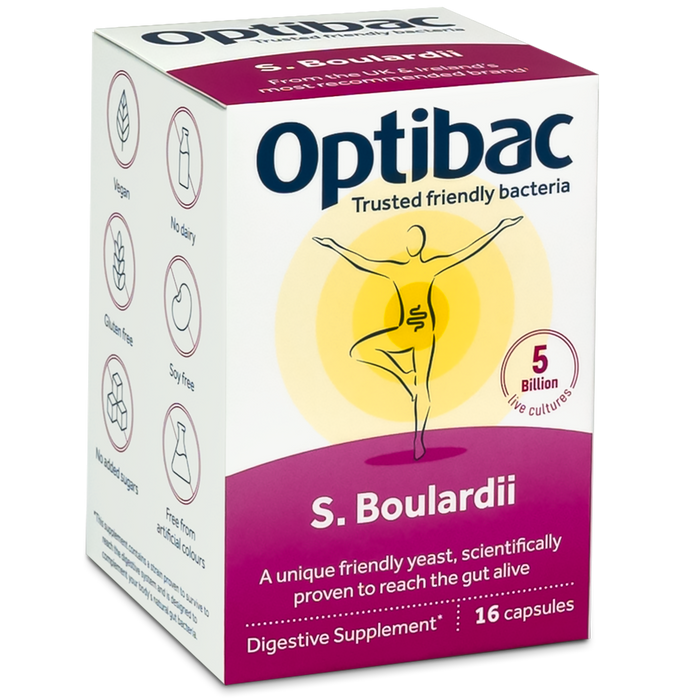 Optibac Probiotics Saccharomyces Boulardii 16 vcaps