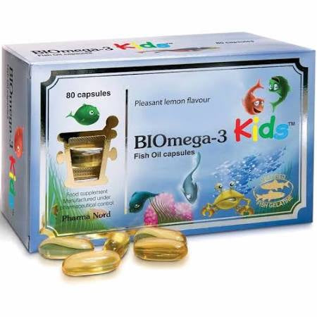 Pharma Nord BIOmega-3 Kids Fish Oil 1000mg 80 Caps