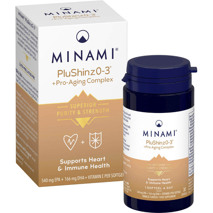 Minami PluShinzO-3 Omega-3 Fish Oil + Pro-Aging Complex - 30 Capsules