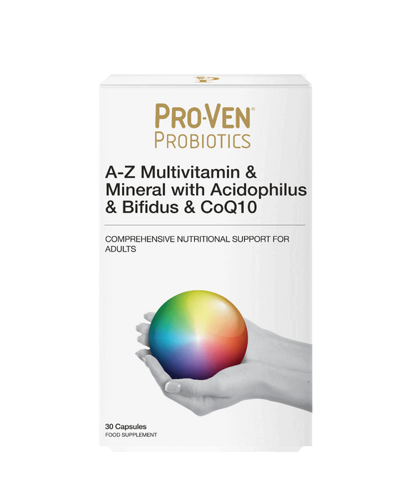 ProVen Probiotics A-Z Multivitamin & Mineral, Acidophilus, Bifidus & CoQ10 30 caps