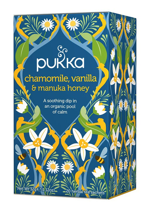 Pukka Chamomile, Vanilla & Manuka Honey Tea 20 bags