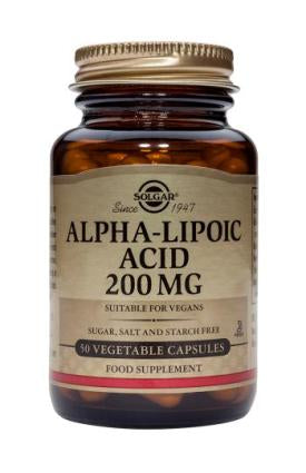 Solgar Alpha Lipoic Acid 200mg 50 Vcaps