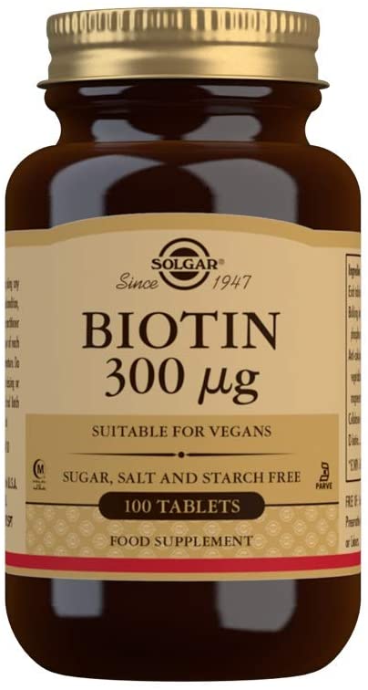Solgar Biotin 300mcg 100 tabs