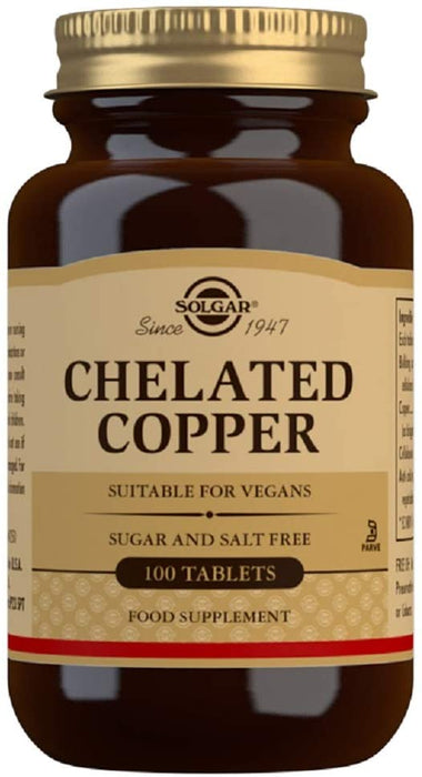 Solgar Chelated Copper 2.5mg 100 tabs