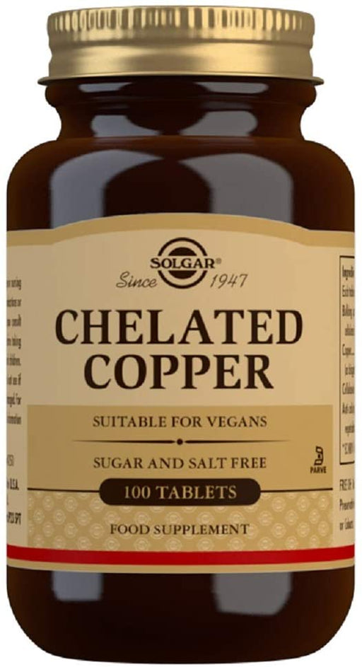 Solgar Chelated Copper 2.5mg 100 tabs