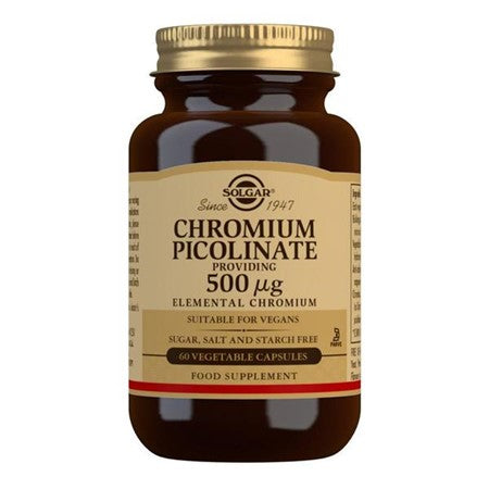 Solgar Chromium Picolinate 500mcg 60 Vcaps