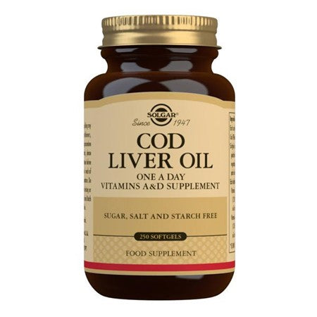 Solgar Cod Liver Oil Softgels (One a Day) 250 caps