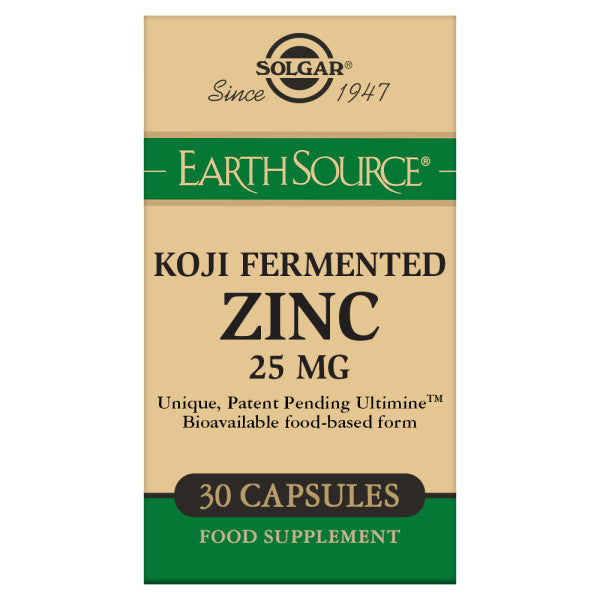 Solgar EarthSource Food-Fermented Koji Zinc 30 caps