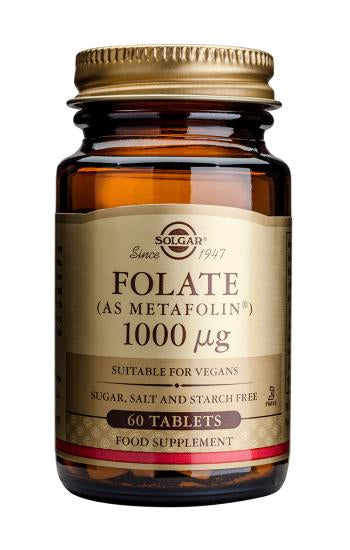 Solgar Folate 1000ug (as Metafolin) 60 tabs