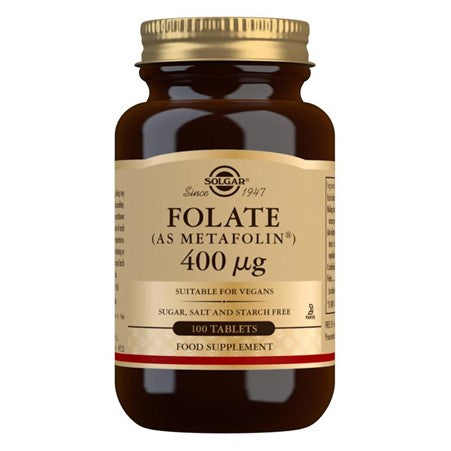 Solgar Folate 400ug (as Metafolin) 100 tabs