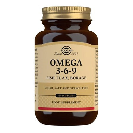 Solgar Omega 3-6-9 Flax Fish Borage 120 Softgels