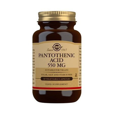 Solgar Pantothenic Acid 550mg 50 Vcaps