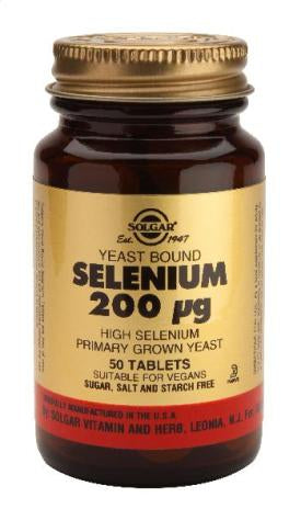 Solgar Selenium 200ug 50 tabs (Yeast Bound)