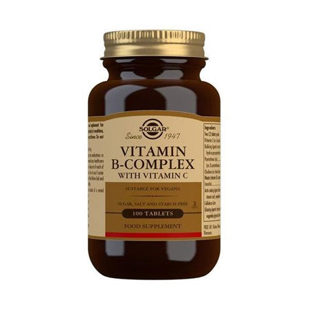 Solgar Vitamin B Complex with Vitamin C 100 tabs