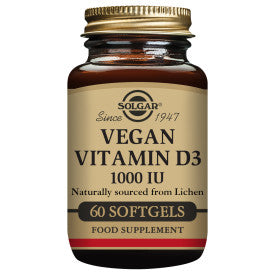 Solgar Vitamin D3 Vegan 1000IU 60 softgels