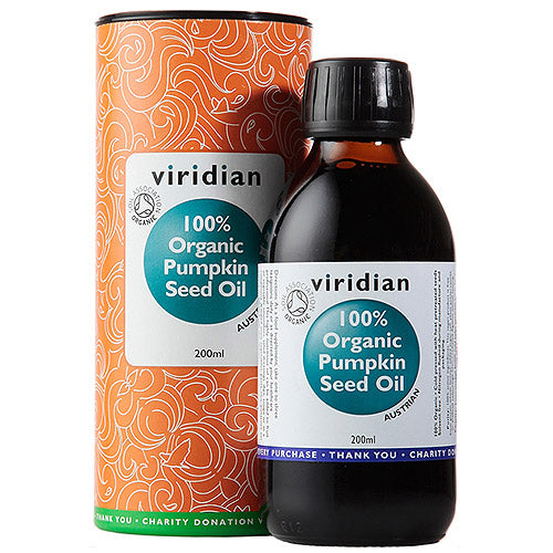 Viridian 100% Organic Pumpkin Seed Oil 200ml