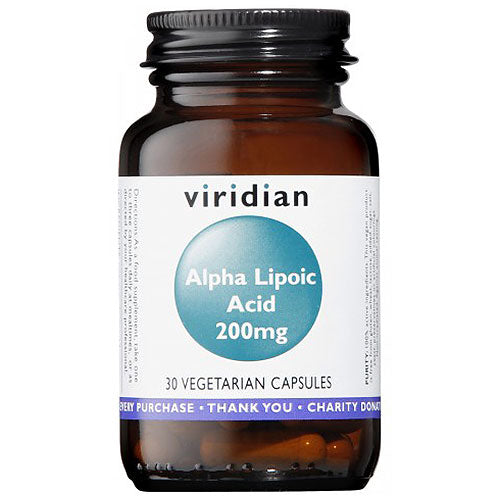 Viridian Alpha Lipoic Acid 200mg 30 caps