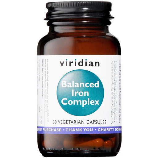 Viridian Balanced Iron Complex 30 caps