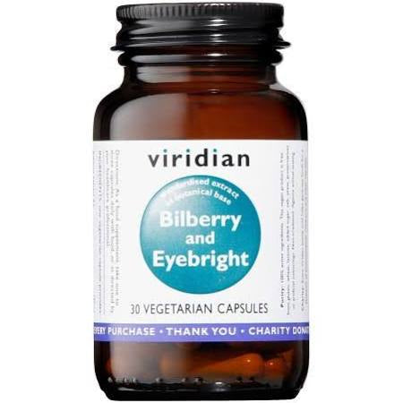 Viridian Bilberry with Eyebright Extract 30 Vcaps