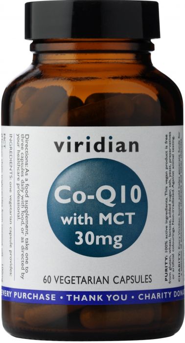Viridian Co-enzyme Q10 30mg with MCT 60 Vcaps