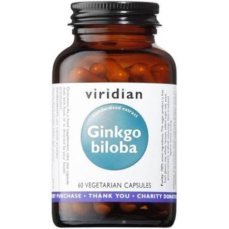 Viridian Ginkgo Biloba Leaf Extract 60 Vcaps