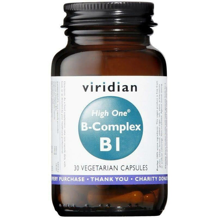 Viridian High One Vitamin B1 with B Complex 30 caps
