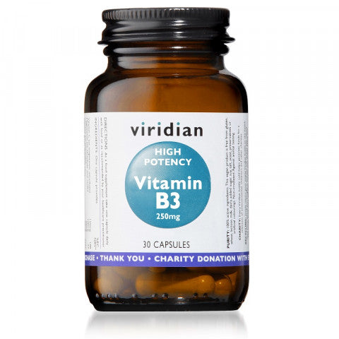 Viridian High Potency Vitamin B3 30 capsules