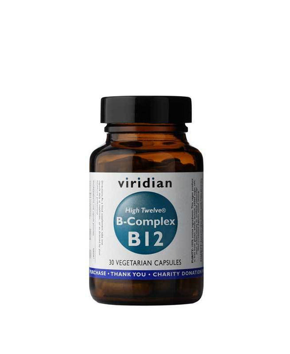 Viridian High Twelve Vitamin B12 with B Complex 30 caps