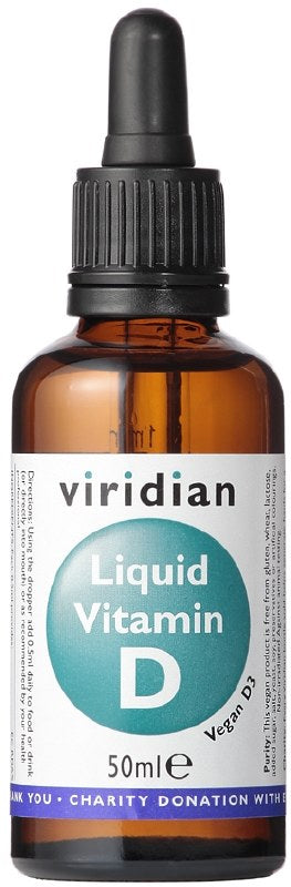 Viridian Liquid Vitamin D  2000iu 50ml