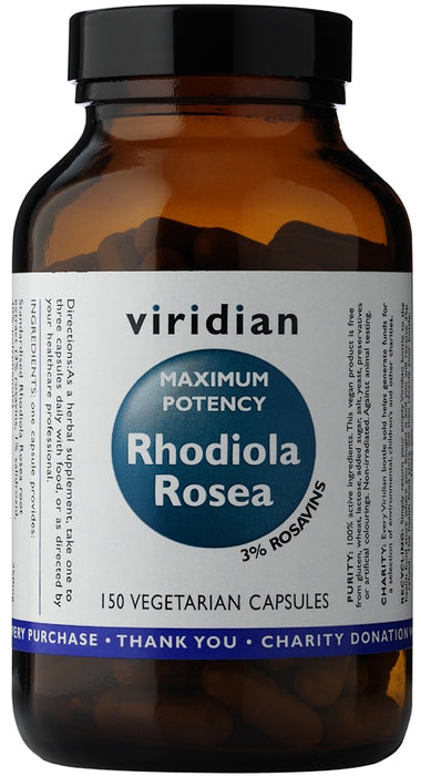 Viridian MAX POTENCY Rhodiola Rosea Root Extract 150 Vcaps