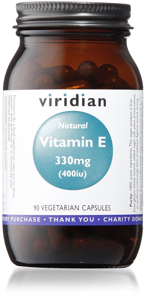 Viridian Natural Vitamin E 400iu 90 caps