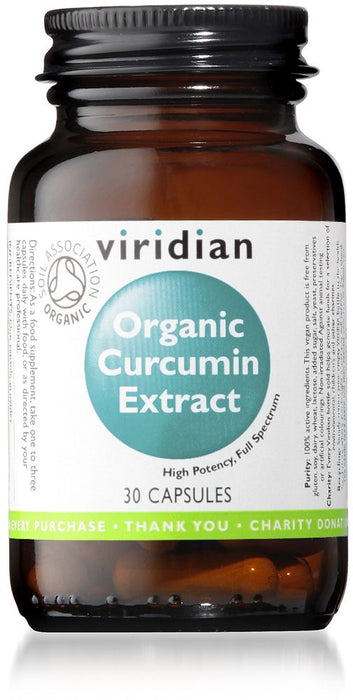 Viridian Organic Curcumin Extract 30 caps