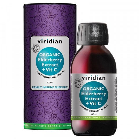 Viridian Organic Elderberry Extract & Vitamin C 100ml