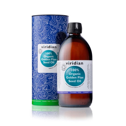 Viridian 100% Organic Golden Flaxseed Oil 500ml